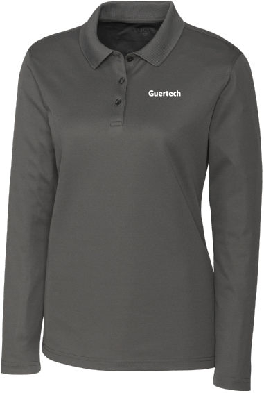 GUERTECH - LQK00066 Polo piqué Spin m.l. femme - BR. 14639 (AVG)