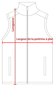 Charte de grandeur SW227M (S à 3XL, 5XL)